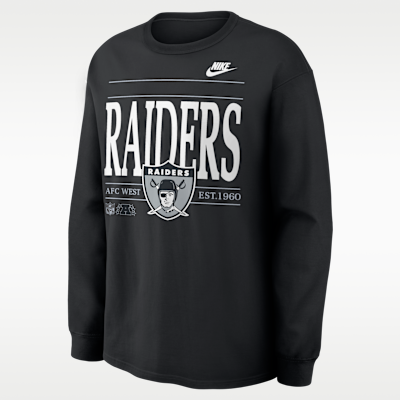 Las Vegas Raiders Rewind Max90 Men's Nike NFL Long-Sleeve T-Shirt